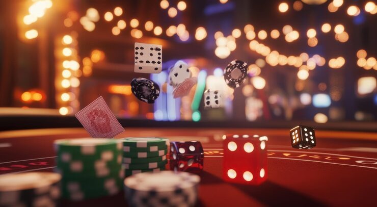 Poker table interface on sbobet platform showing card games and betting positions